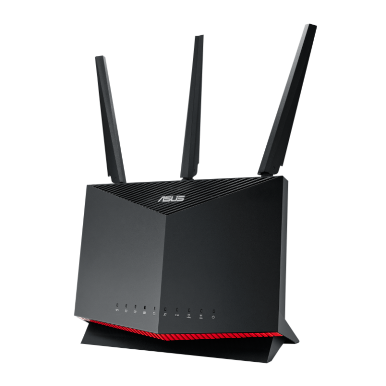 ASUS RT-AX86U Router Wi-Fi 6 AX5700 สำหรับเกมเมอร์และการใช้งานประสิทธิภาพสูง