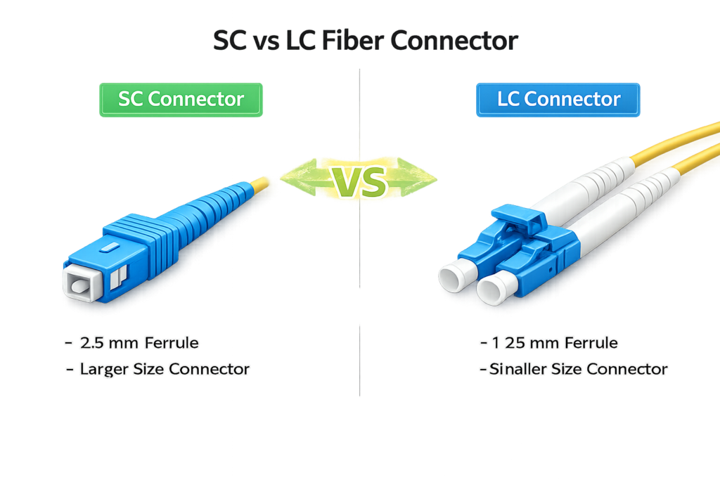 SC vs LC Fiber Connector Comparison